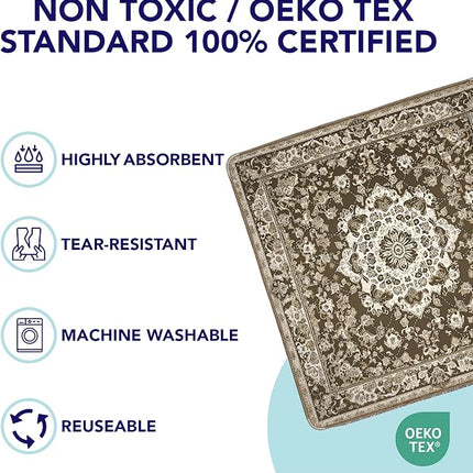 PUPIBOO Washable Pee Pads for Dogs and Cats - Super Absorbent Reusable Puppy Training Pads - 100% Waterproof, Leak-Proof & Non-Slip Whelping Pads for Pet Housebreaking