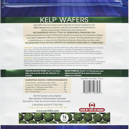 Northfin Fish Food Kelp Wafers 14mm (500g)