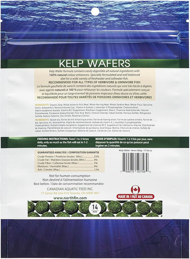 Northfin Fish Food Kelp Wafers 14mm (500g)