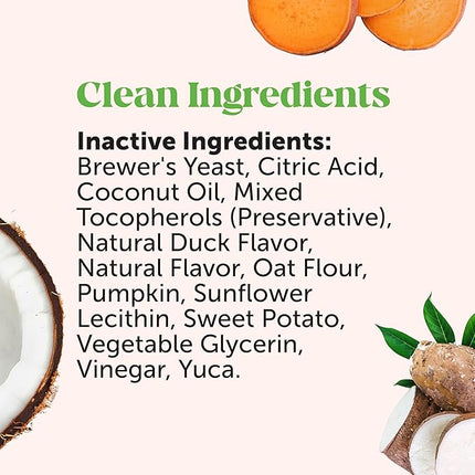 Grass Green Max Strength Chews for Dogs – Premium Dog Urine Lawn Spot Saver Supplement – Supports Healthy Digestion, Gut & Urinary Health with Probiotics, DL-Methionine & Yucca (90ct Duck Flavor)