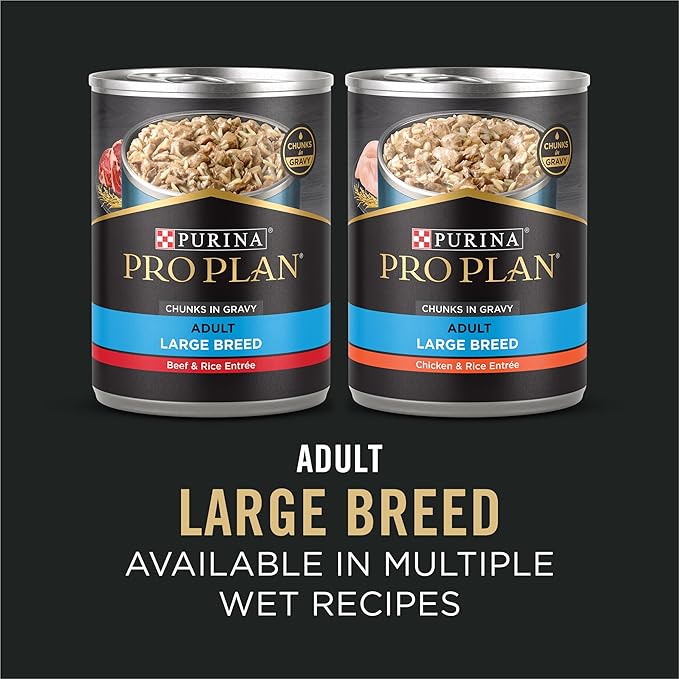 Purina Pro Plan Large Breed Dry High Protein Dog Food with Probiotics for Dogs, Beef and Rice Formula - 34 lb. Bag