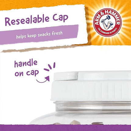 Arm & Hammer for Pets Nubbies Dental Treats for Dogs with Baking Soda and Calcium, Treat Chews Help Fight Bad Breath, Plaque & Tartar, Peanut Butter, Value Bucket, 139 Pcs, 6-pk (Packaging May Vary)