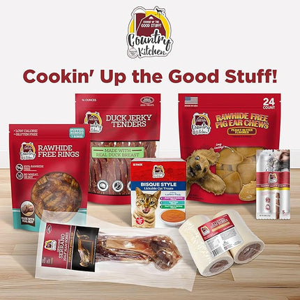 Country Kitchen Sweet Potato & Duck Jerky Tender Dog Treats, Made with Real Duck, High Protein, Low Fat, No Artificial Colors, 16 oz