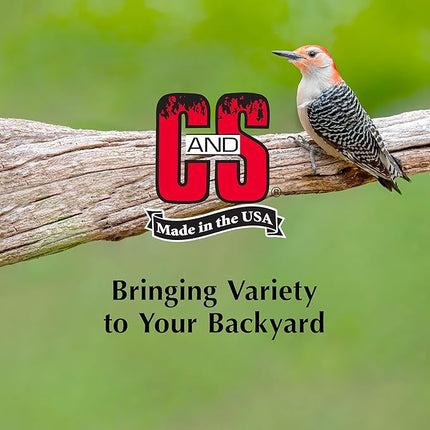 C&S Berry Suet Treat, Wild Bird Food for Robins, Blue Jays, Bluebirds, Tanagers, Thrushes and More, 8 Pack