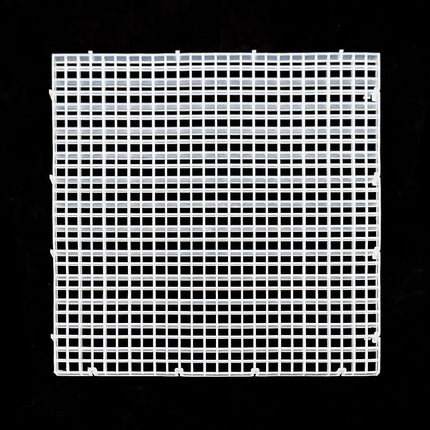 Aquarium Fish Tank Bottom Isolation 8 Pcs, Plastic Egg Crate Grid Divider Tray Egg (L 8pcs)