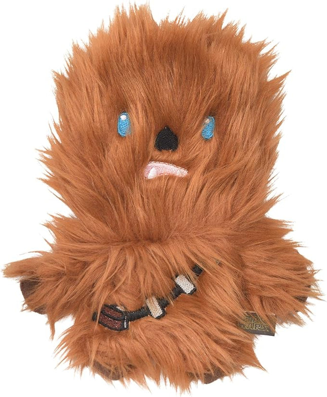 STAR WARS for Pets Plush Chewbacca Flattie Dog Toy | Soft Toys for Dogs, Brown, Large - 9" | Cute Dog Toy, Squeaky Dog Chew Toy for Pets from