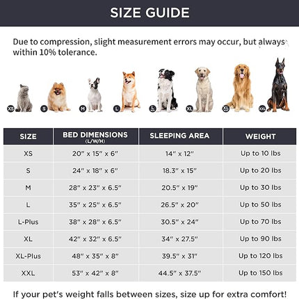 Bedsure XXL Orthopedic Dog Bed for Extra Large Dogs - Washable Giant Dog Cat Bed Waterproof, Comfort Dogs Couch Sofa with Washable Removable Cover, Pet Bed with Nonskid Bottom, Hazel, 52"