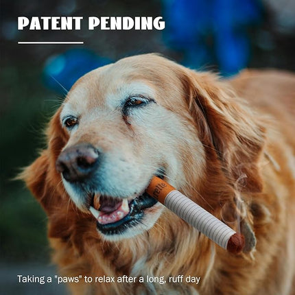 Nocciola Squeaky Sounds Puff Stick Dog Toys, Funny Interactive Plush Pitbull Husky Frenchie Pug Puppy Toys for Small to Medium Breed, Dog Accessories Boy Gifts- CHEWGARETTE