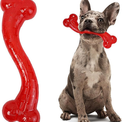 SPOT Play Strong S Bone - Durable TPR, Long Lasting Dog Chew for Aggressive Chewers, Hollow Center to Hide Treats, Virtually Indestructible Toy for Large Dogs & Puppies up to 90lbs - 12 inch
