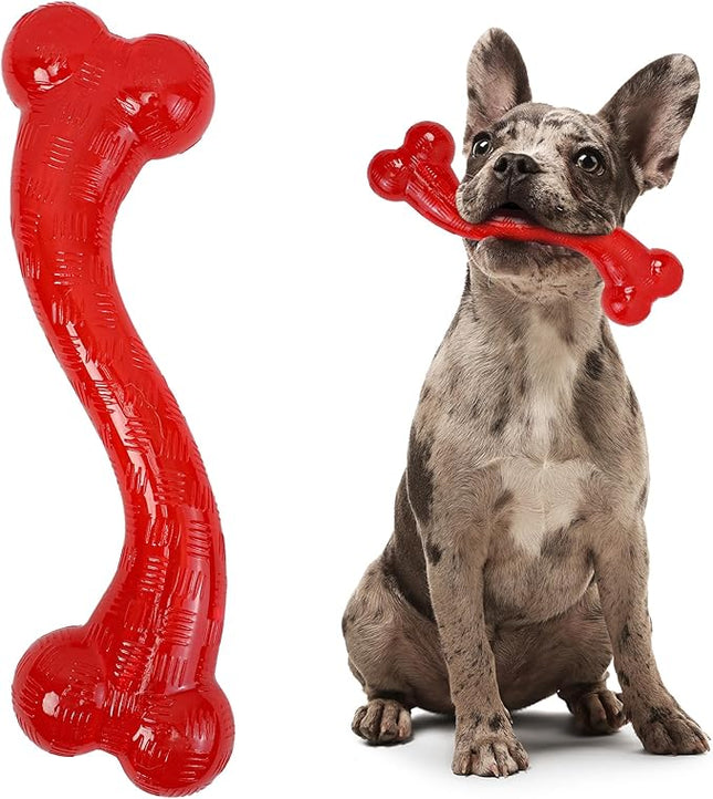 SPOT Play Strong S Bone - Durable TPR, Long Lasting Dog Chew for Aggressive Chewers, Hollow Center to Hide Treats, Virtually Indestructible Toy for Large Dogs & Puppies up to 90lbs - 12 inch