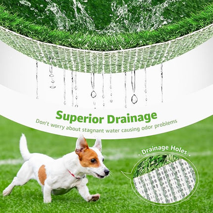 Artificial Grass Pad 59"x 39.4" 1 Pack, Washable Dog Grass Pee Pads Indoor Outdoor Potty Training Replacement Turf Mat for Puppy, Reusable Realistic Fake Grass Patch for Dogs