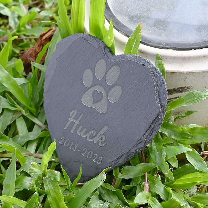 Pet Loss Gifts Personalized Dog Memorial Stone - Pet Memorial Gifts - Loss of Dog Sympathy Gift - Dog Bereavement Gifts - Pet Remembrance Gifts - Loss of Dog Gifts, 4''×4''/10×10cm