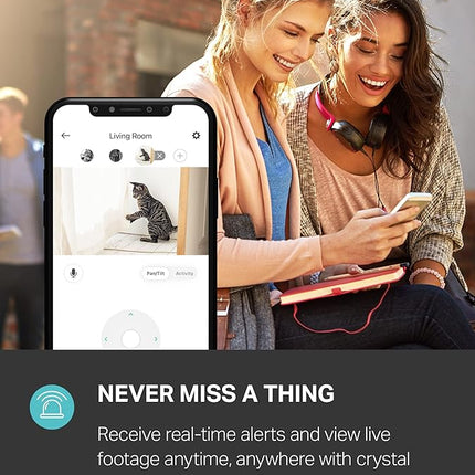 Kasa Smart Indoor Pan-Tilt Home Security Camera, 1080p HD Dog Camera w/Night Vision, Motion Detection for Baby & Pet Monitor, Cloud & SD Card Storage, Works w/ Alexa & Google Home, 2.4G WiFi (EC71)