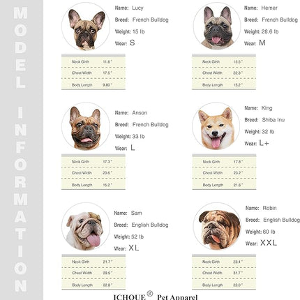 iChoue English Bulldog High Stretchy Breathable Summer Cooling T Shirts Vest Clothes for Medium Dogs Large French Frenchie Pug English Pitbull Boston Terrier Blue Stripe - XLarge