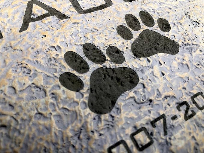 GiftsForYouNow Engraved in Loving Memory Pet Memorial Garden Stone, 11.5 Inch, Pet Loss Gift, Dog Memorial, Temporary Grave Marker, Dog Headstone, Dog Memorial Gift for Loss of Dog