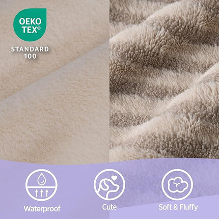 LE SURE Cute Dog Beds Large Sized Dog, Orthopedic Waterproof Large Pet Bed with Sides, High Back Non-Slip Bottom and Egg-Crate Foam Pet Couch Sofa with Washable Removable Cover, Hazel