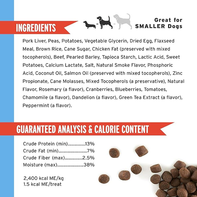 Pet Botanics 4 oz. Pouch Training Rewards Mini Soft & Chewy, Beef Flavor, with 200 Treats Per Bag, The Choice of Top Trainers