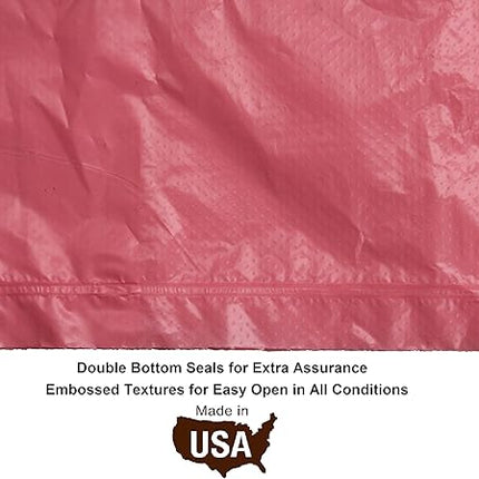 Five Star Pet Purse Style Dispenser with 2 Rolls Made in USA Easy Open Poop Bags Dog Waste Bags (Pink Heart)