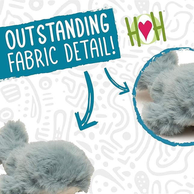 HuggleHounds Wee Huggles Plush Dog Toy - Dog Stuffed Animal Toy, Squeaky Puppy Plush for Small and Medium Sized Dogs, Durable Plushes to Keep Them Busy - Mobie Whales (Pack of 3)