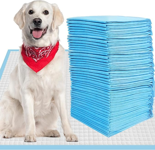 CALPALMY XL Pet Training Pee Pads (50-Count) - X-Large 28" x 34" Training Pad, Disposable Thicken Pee Pads for Dogs, Puppies, Large Dogs, Cats, and Rabbits - Quick Absorb Doggie Potty Pads