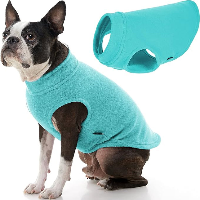 Gooby Stretch Fleece Vest Dog Sweater - Mint, X-Large - Warm Pullover Super Stretchy Fleece Dog Jacket for Small to Large Dogs