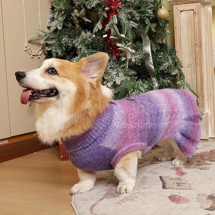 QBLEEV Small Dog Sweaters for Girls - Warm Winter & Fall Dog Sweaters with Soft Material, Turtleneck & Vest Options, Female XS