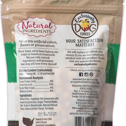Exclusively Dog Best Buddy Bits Training Treats for Dogs and Puppies - All Natural, Baked in The USA, Ideal for Training & Agility, No Animal Byproducts - Peanut Butter Flavor, 5.5oz Resealable Bag