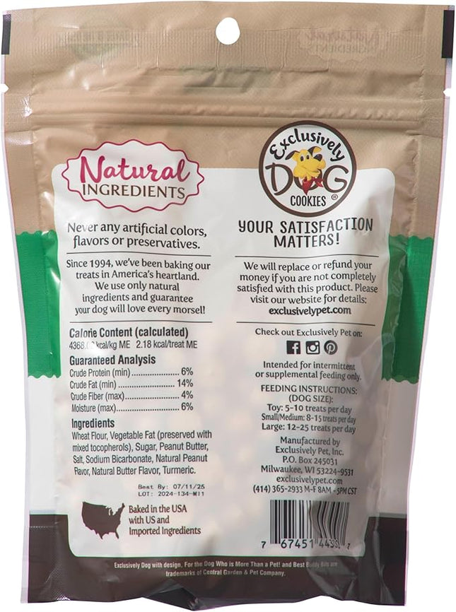 Exclusively Dog Best Buddy Bits Training Treats for Dogs and Puppies - All Natural, Baked in The USA, Ideal for Training & Agility, No Animal Byproducts - Peanut Butter Flavor, 5.5oz Resealable Bag
