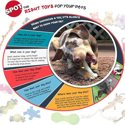 SPOT Skinneeez Plus Penguin - Stuffing Free Dog Toy with Two Piece Rubber Body and Two Squeakers, Fun to Bite, Stuffingless Design is Great for Moderate Chewers, Tug Toy for Puppies & Dogs - 15in