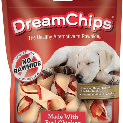 DreamBone DreamChips, Rawhide Free Dog Chews Made with Real Chicken and Vegetables, 24 Count