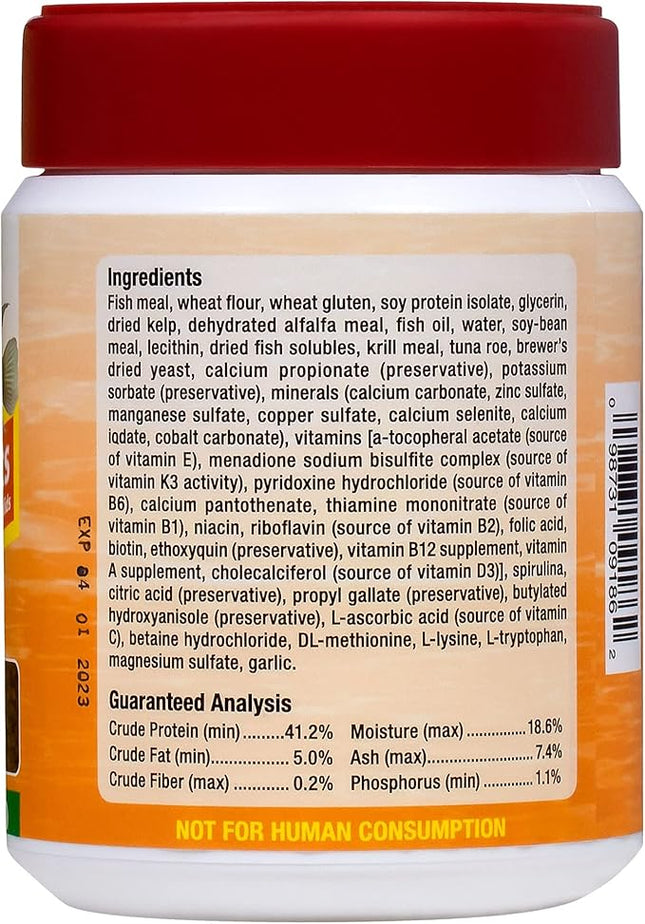 Ocean Nutrition Fish Food - Cichlid Pellets, High Protein (41%) Soft Moist Sinking Pellets for Omnivorous Predatory Cichlids - Enhances Color & Growth, 7 oz (200 g), Medium Pellet