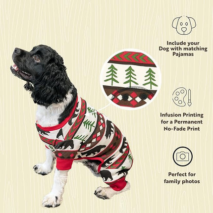 LazyOne Flapjacks, One-Piece Dog Sweater, Matching Family Pajamas for Dogs, Bear, Animal (Medium)