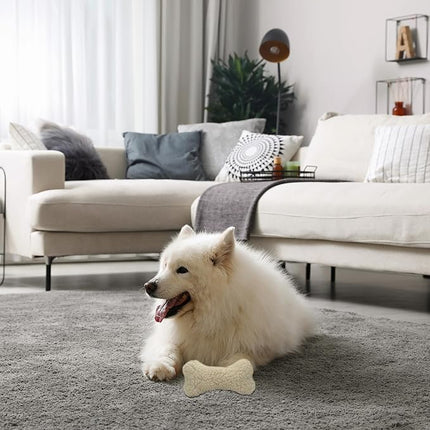 SPOT 9in Vermont Style Fleece Bone Dog Toy – Soft Comfort Plushie for Medium Dogs & Puppies – Built-in Squeaker – No Plastic Parts – Safe for Light Chewers – Cuddly & Calming Pet Toy