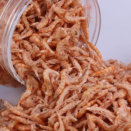 Premium Freeze-Dried Krill & Shrimp Mix - Ideal for Arowana, Koi, Tropical Cichlids, and Turtles - High-Protein Floating Aquarium Food (2000ml)