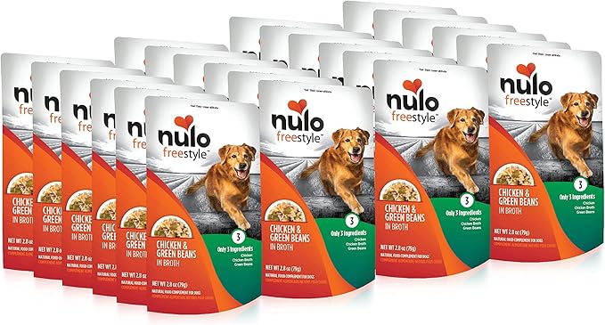 Nulo Freestyle Puppy & Dog Wet Dog Food Topper, Premium All Natural Grain-Free, Real Meat Dog Food Topper with High Animal-Based Protein and Only 5 or Less Ingredients With No Additives, Orange