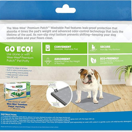 Four Paws Wee-Wee Premium Patch Reusable Pee Pad for Dogs, 3 Count Standard 22" x 23"