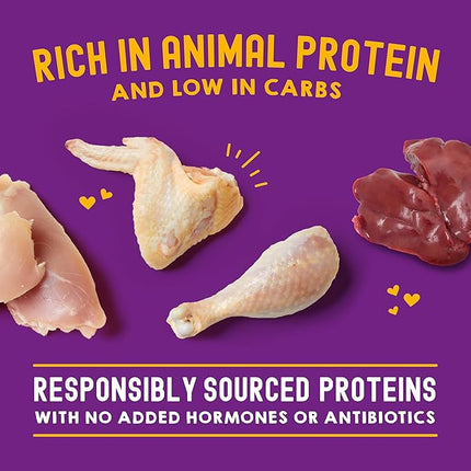 Stella & Chewy's Carnivore Cravings Wet Cat Food - Premium Pouches - Grain Free, High Protein Chicken & Chicken Liver - Perfect for Pickey Eaters - Complete Meal or Topper (2.8 oz, 12 Pack)