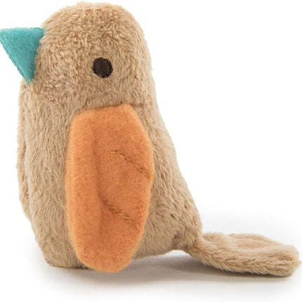 SmartyKat Chickadee Chirp Electronic Sound Cat Toy, Contains Catnip, Battery Powered - Light Brown, One Size