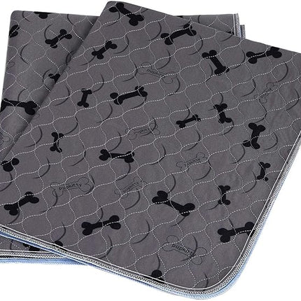Washable Dog Pee Pads with Free Grooming Gloves,Non Slip Dog Mats with Great Urine Absorption,Reusable Puppy Pee Pads for Whelping,Potty,Training,Playpen