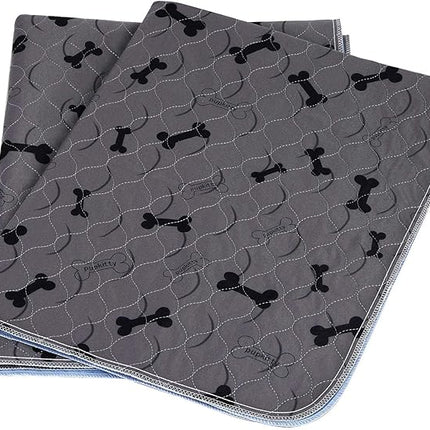 Washable Dog Pee Pads with Free Grooming Gloves,Non Slip Dog Mats with Great Urine Absorption,Reusable Puppy Pee Pads for Whelping,Potty,Training,Playpen
