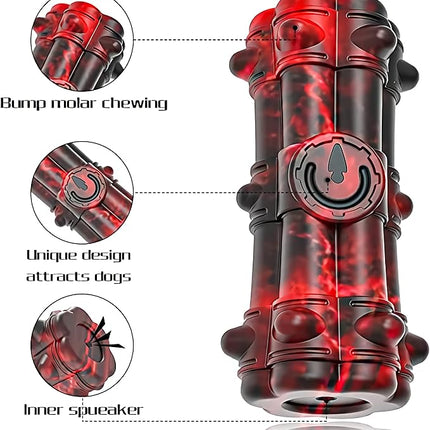 Indestructible Chew Toy for Aggressive Large Medium Breed Dogs - Squeaky, Interactive, Tough Durable Toothbrush for Dog Birthday