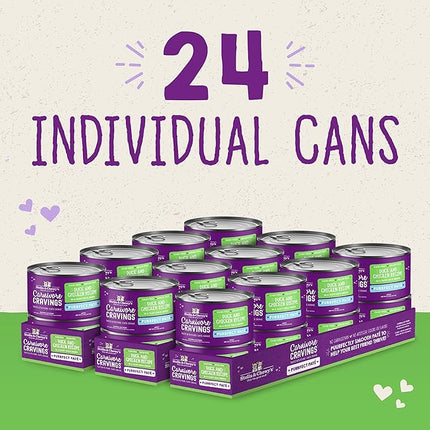 Stella & Chewy's Carnivore Cravings Purrfect Paté - Premium Grain-Free Wet Cat Food - Duck & Chicken Recipe - High Protein with Bone Broth - Perfect for Picky Eaters - 2.8oz Cans (24 Pack)