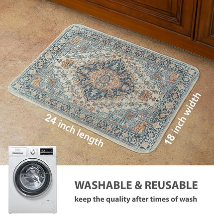 nunubaby Reusable Potty Pads for Dogs for Crates and Floors. Washable Pee Pads for Dogs, Stylish, Non-Slip and Leak-Proof Pee Pads. (Beige/Multi, 18" x24")