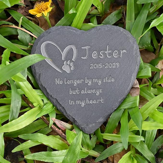Dog Memorial Gifts for Loss of Dog Personalized Dog Memorial Stones - Pet Loss Gifts - Loss of Dog Sympathy Gift - Bereavement Gifts for Loss of Pet Cat, 4''×4''/10×10cm