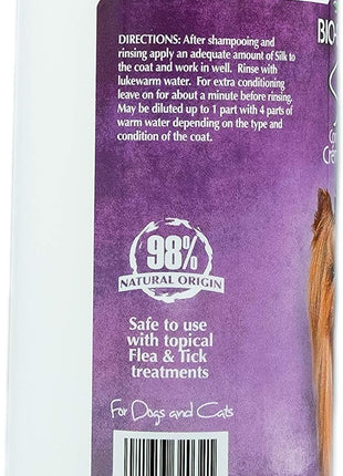 Bio-Groom Silk Creme Rinse Dog Conditioner - Conditioner for Dogs, Puppy Conditioner, Dog Conditioner Detangler, Dog Hair Conditioner - 32 Fl Oz 1-Pack