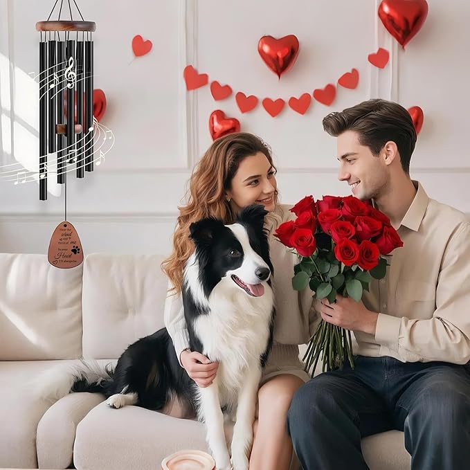 Personalized Pet Memorial Wind Chimes-Custom Sympathy Gift for Loss of Dog or Cat-Keepsake in Memory of Beloved Pet-Comforting Bereavement Gift for Grieving Pet Owners (Pet-Claw)