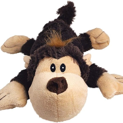 KONG Cozie Funky Monkey, Squeaky Plush Dog Toy, for Medium Dogs