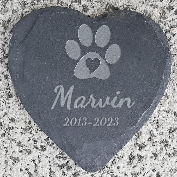Personalized Memorial Stones for Pets, in Memory of Pet, Pet Memorial Gifts for Dogs, Loss of Pet Sympathy Gift Dog, Loss of Cat Gifts, Remembrance, Gifts, 4''×4''/10×10cm
