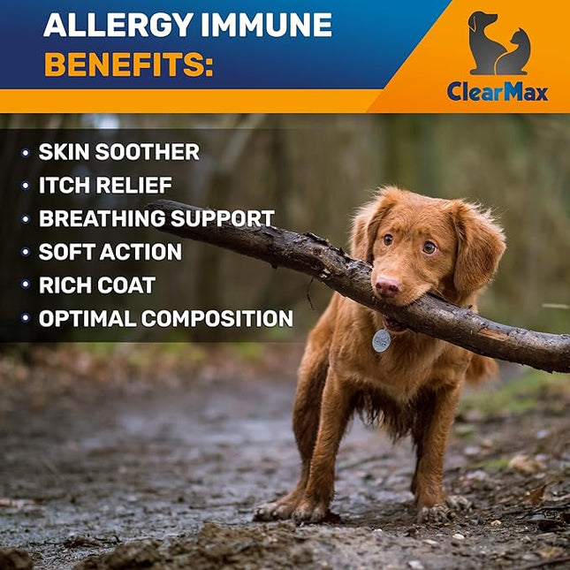 Cat Allergy – Dog Allergy – Pet Immune Support – Cat Itching – Dog Itching Skin – Natural Ingredients – 2 Oz
