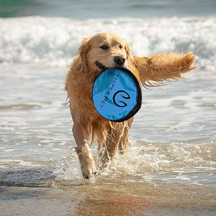 Hyper Pet Flippy Flopper 9" Flying Disc Soft Dog Toy, Floats in Water & Safe on Teeth, for All Breeds, Pack of 5 (Colors May Vary)